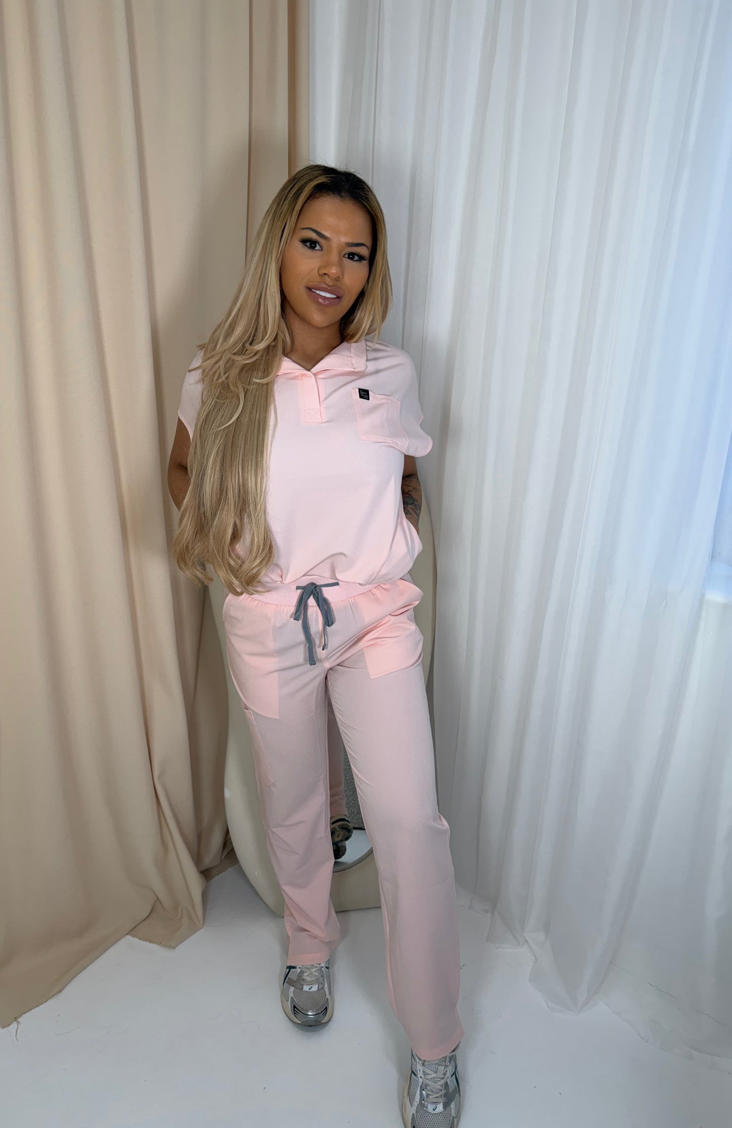 Alayah Set in Blush Pink